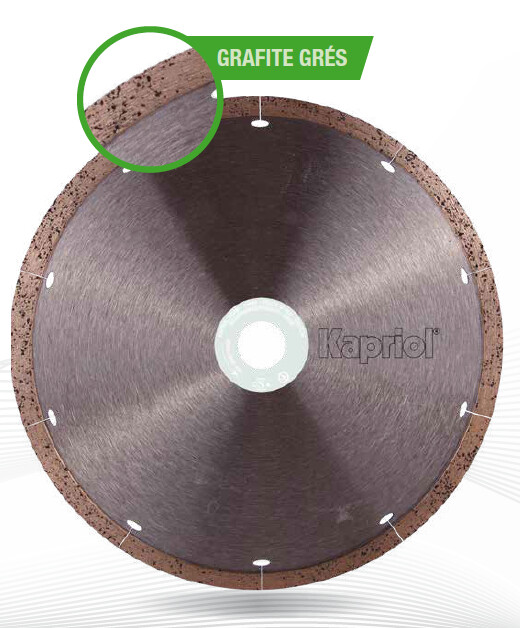 Disco diamantato Kapriol Grafite Grés per taglio gres porcellanato spessorato 20mm