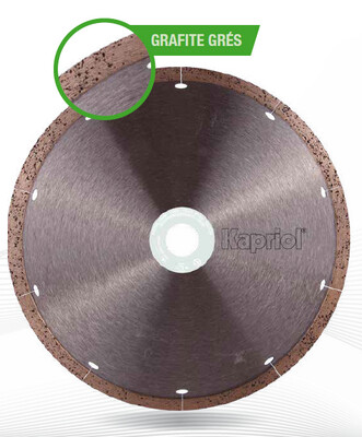 Disco diamantato Kapriol Grafite Grés per taglio gres porcellanato spessorato 20mm