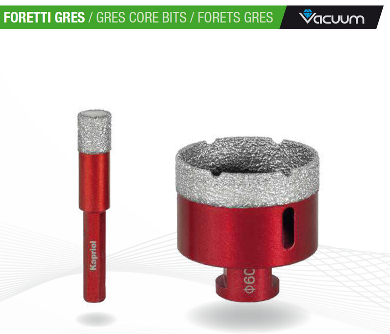 Kit foretti diamantati Kapriol Premium M14 per foratura gres e ceramica