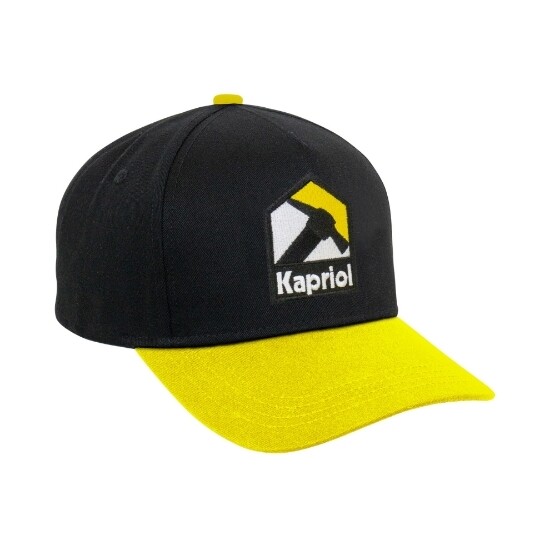 Kapriol - Enjoy Cap | Cappellino con Visiera Ricamato, COLORE: NERO/GIALLO