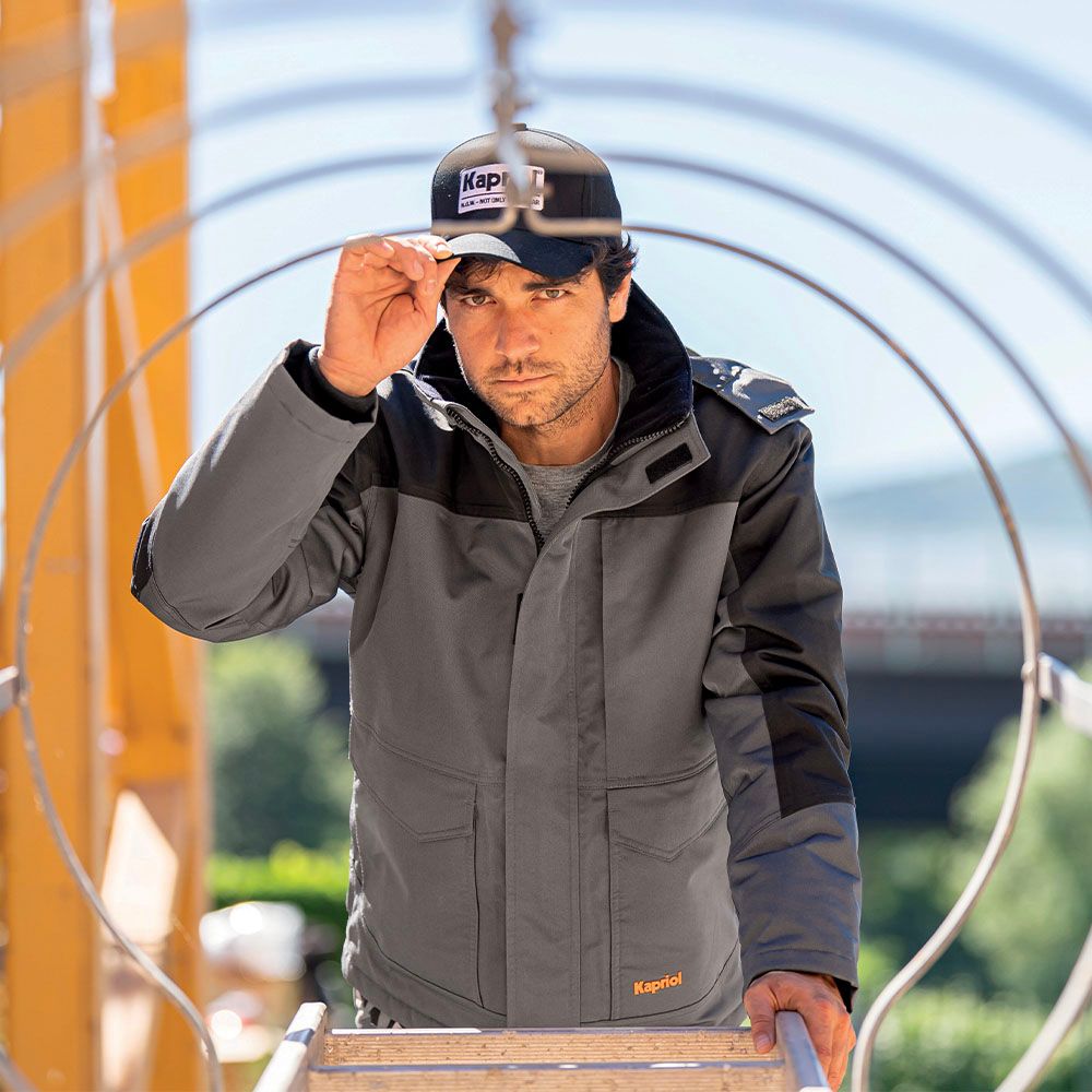 Giacca da lavoro imbottita Kapriol Tenere Pro con rinforzi anti-usura sulle spalle