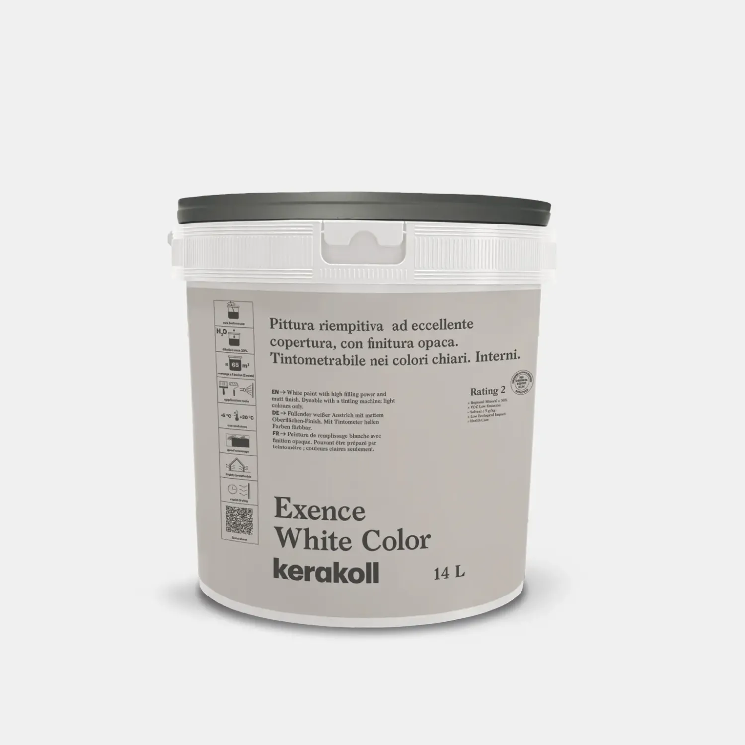 Kerakoll Exence White Color 175 tonalità (Light ) - Pittura Riempitiva Traspirante