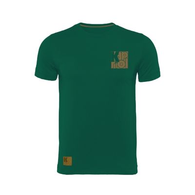 T-shirt a maniche corte Kapriol Enjoy in cotone traspirante verde