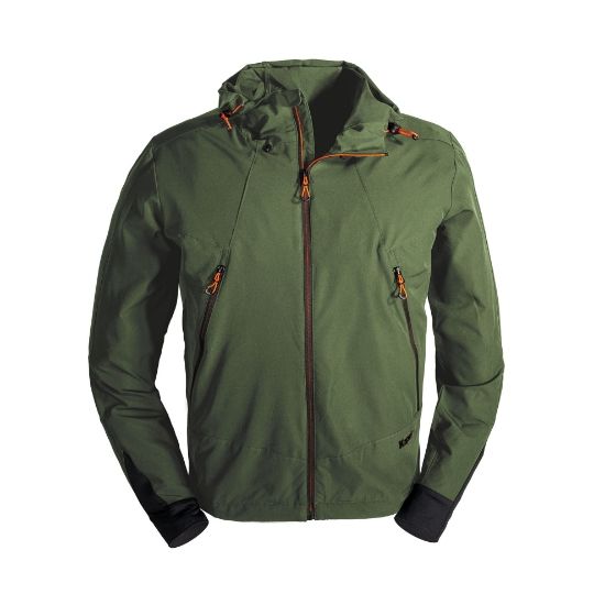 Giacca softshell tecnica Kapriol Tech con cappuccio e rinforzi sulle spalle