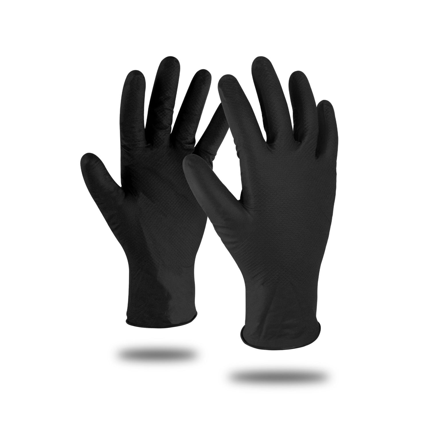 Kapriol Super Grip Black | Guanti Nitrile 3D Alta Resistenza, Misure: L/9 (scatola 50 paia)
