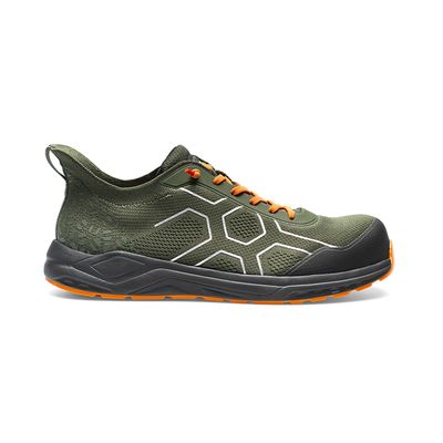 SottoZero- Scarpe Flexifly S1PS ESD Verde/Arancio
