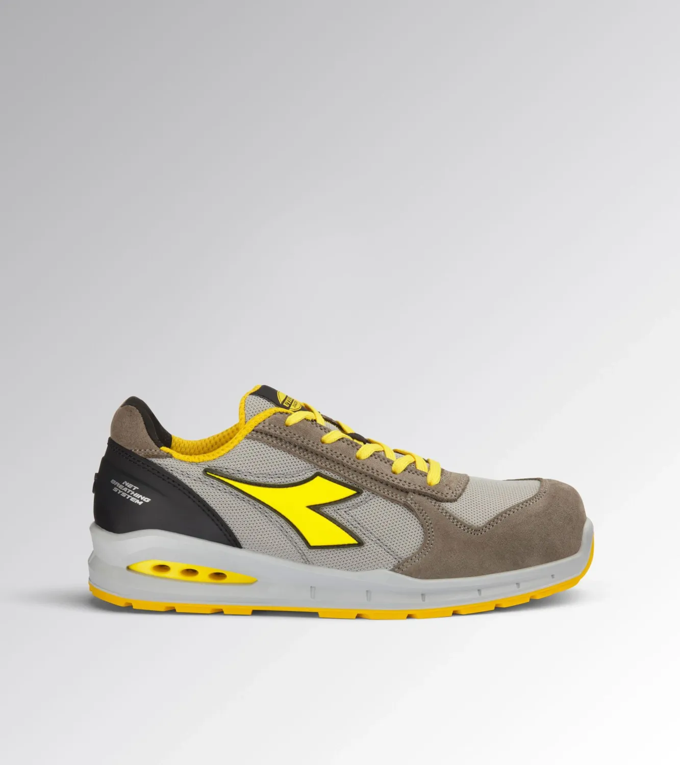 Diadora - Run Airbox Low S1PS ESD | Scarpe Lavoro Airbox by GEOX - Wind Gray / Aluminium