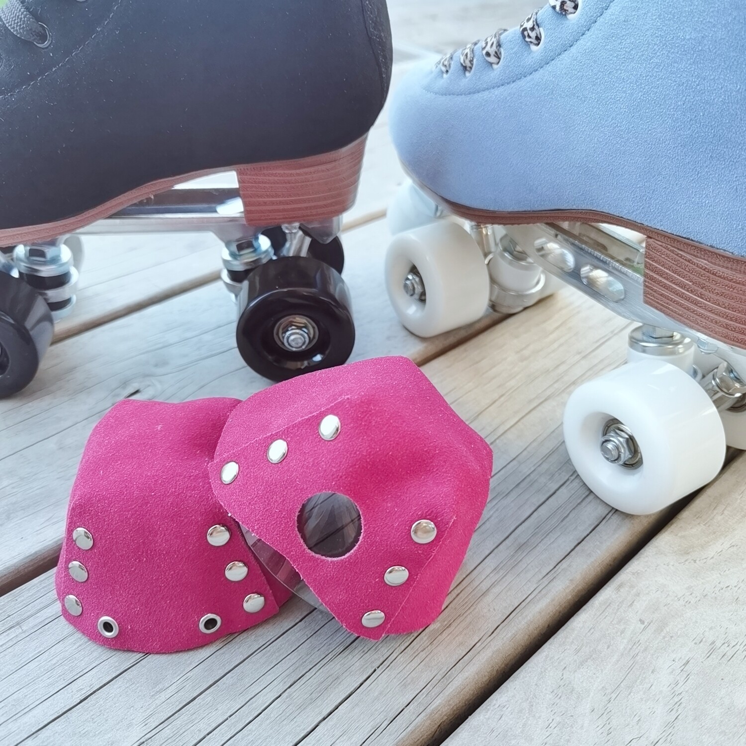 Suede Toe Caps Hot Pink Store TheSeedProject NZ's Local Roller