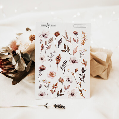 Boho Beauty - Floral Sticker Sheet