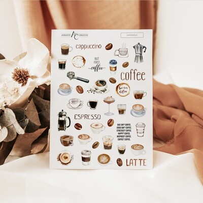 Coffeeholic - Sticker Sheet