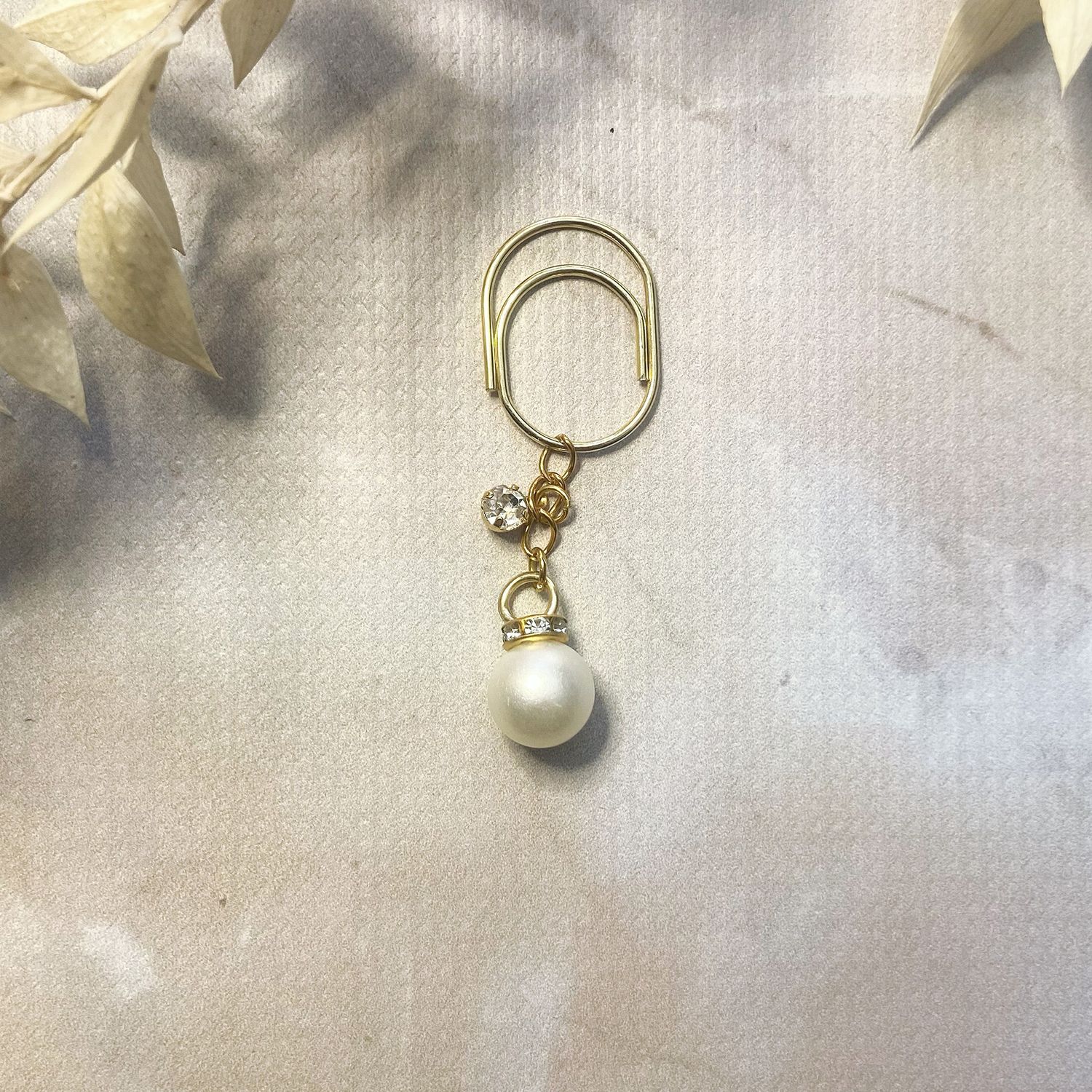 Single Pearl Drop - Bookmark Planner Charm (Medium)