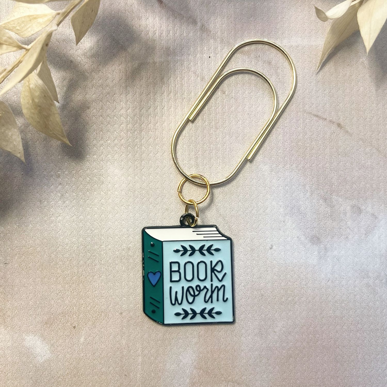 Bookworm - Bookmark Planner Charm (Large)