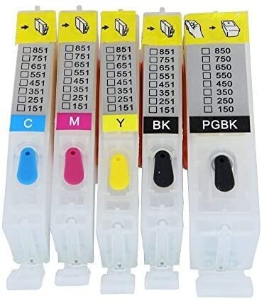 Ix6850 empty Ink cartridge refilling 5 in pack  I405