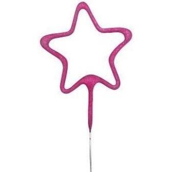 Pink Star ) Pink  Sparkler  (Pack x24) I753
