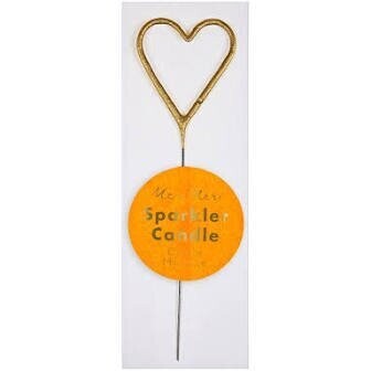 Gold Heart ) Gold  Sparkler  (Pack x24) I758