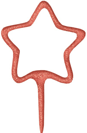 Rose Gold Star ) Rose Gold  Sparkler  (Pack x24) I765