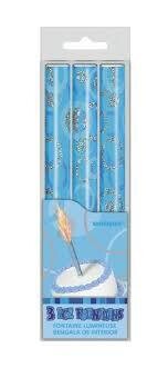 Blue Ice Fountain Candle Box  (Box Of 3x24)