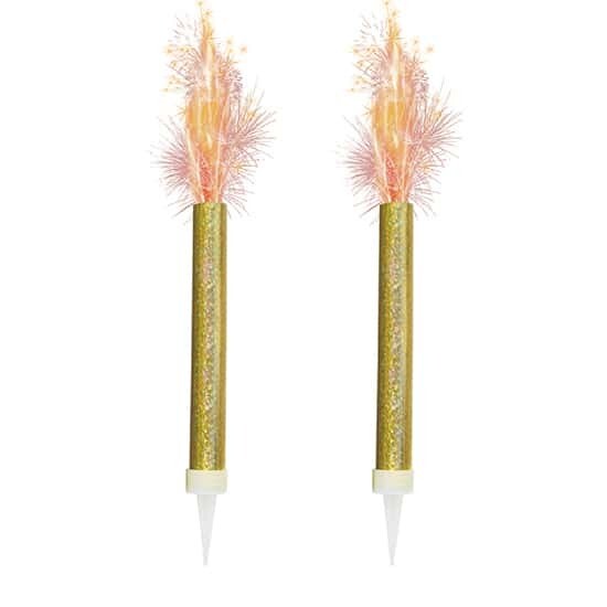 Gold Ice Fountain Candle Box  (Box Of 2x24)