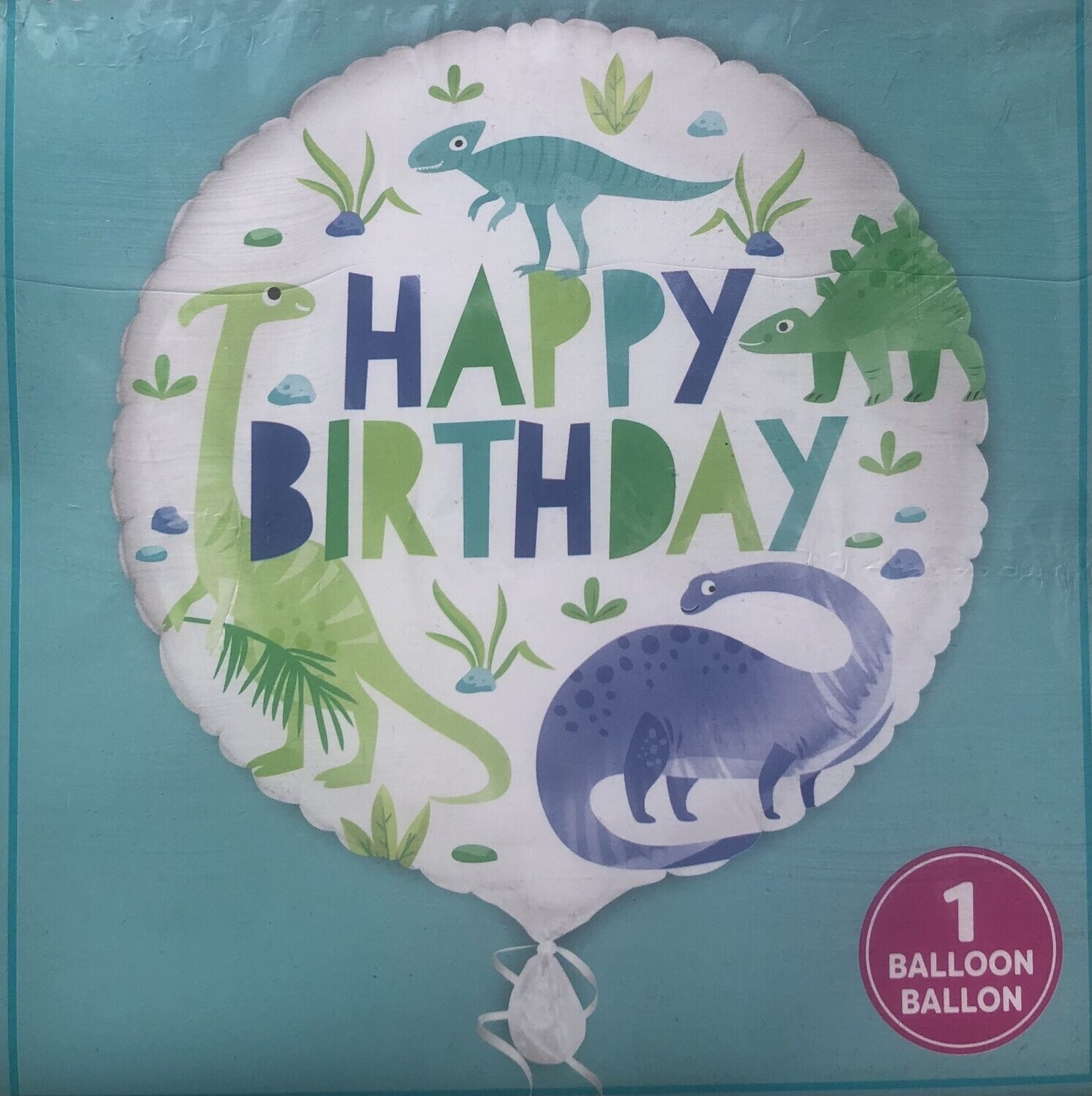 18" Dinosaur H/B Balloon  (Pack 10) I871