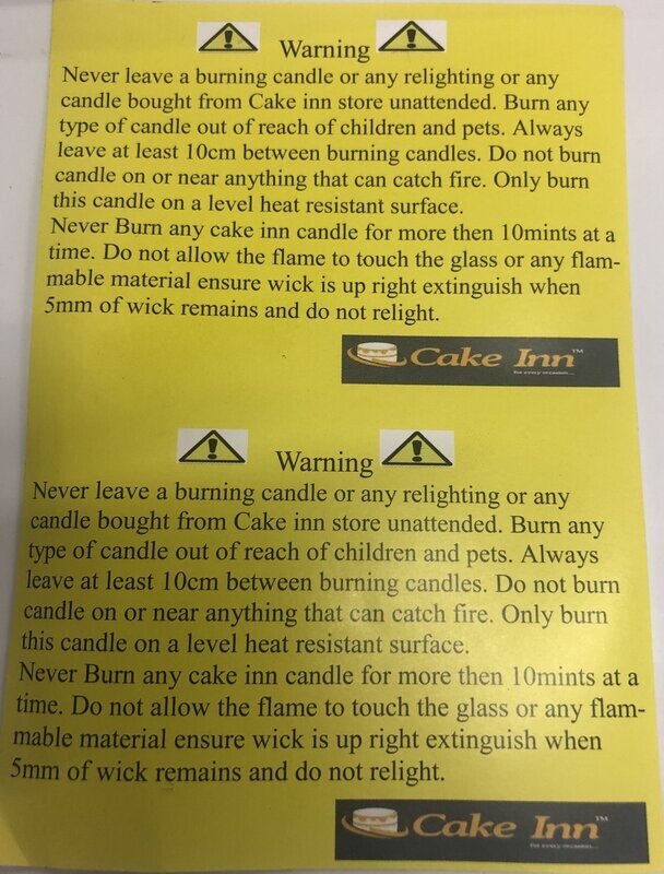 1000 ) Candle waring  Leaflets  (Pack Of 1K)