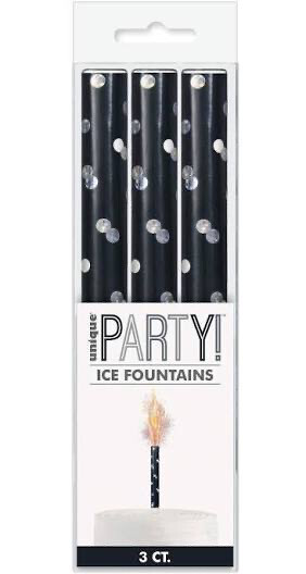 black Ice Fountain Candle  (box of 3x24 )