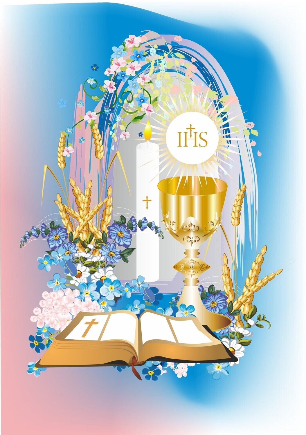 Holy communion pictures Christening cake toppers