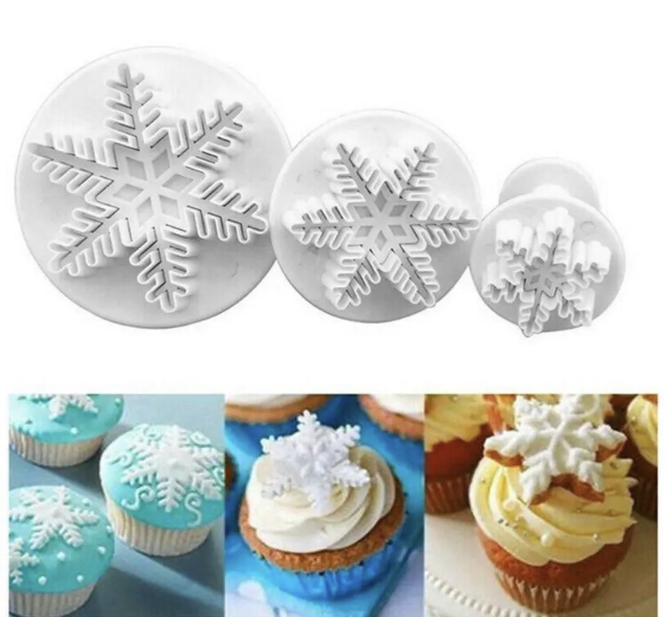 3PC Snowflake Cake Cutter I561