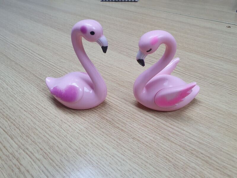 Giant Flamingo Male And Female Set Topper x 1 I577