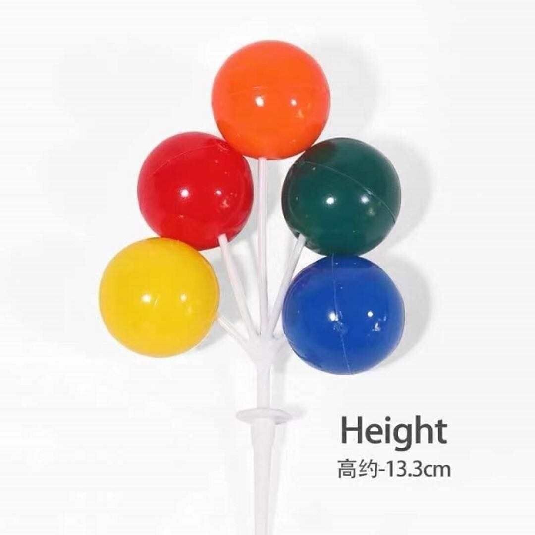 Colorful Balloon Cake topper pack of 10