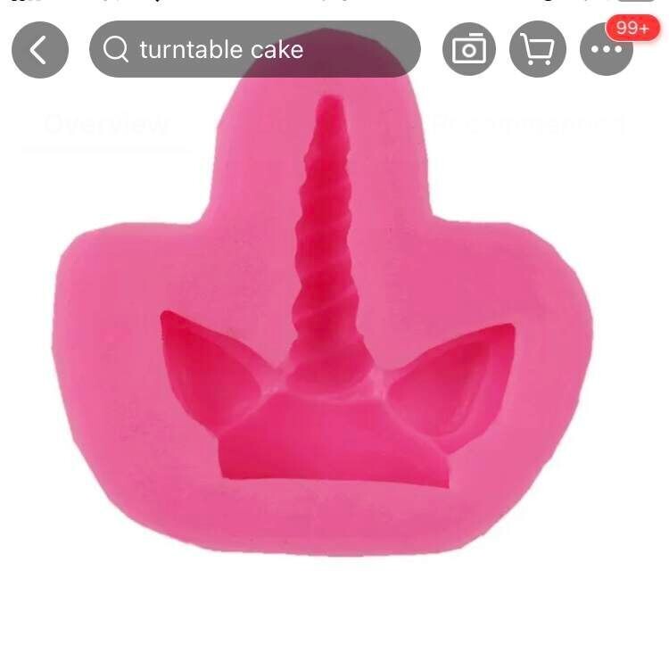 Mini Unicorn Shaped Silicon Mould  x 1  I585