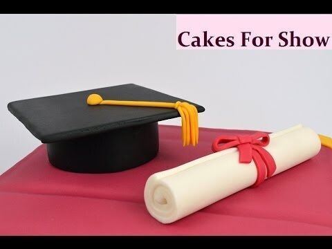 Graduation Hat & Scroll set Topper x 1