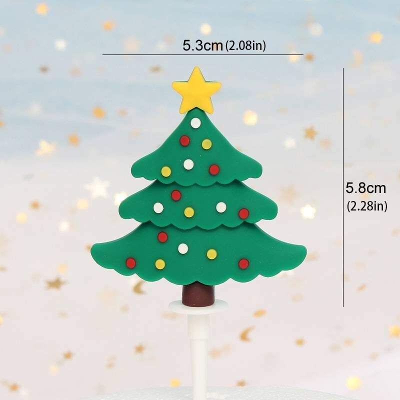 charismas tree Cake topper x 10