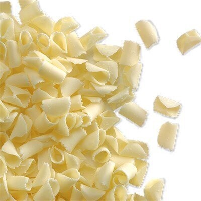 White chocolate curls