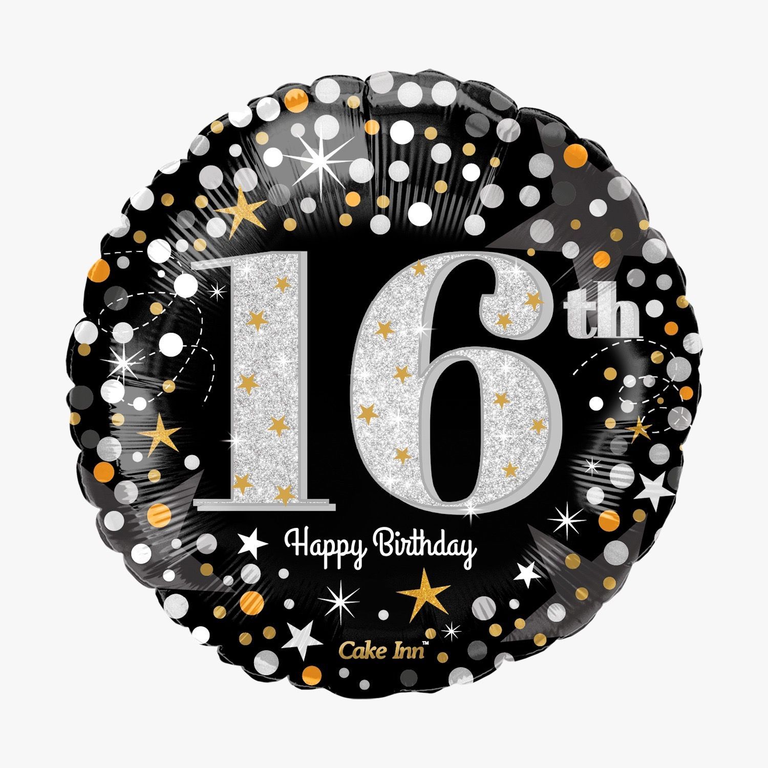 Happy 16th Birthday Balloon 18" pack of 10
