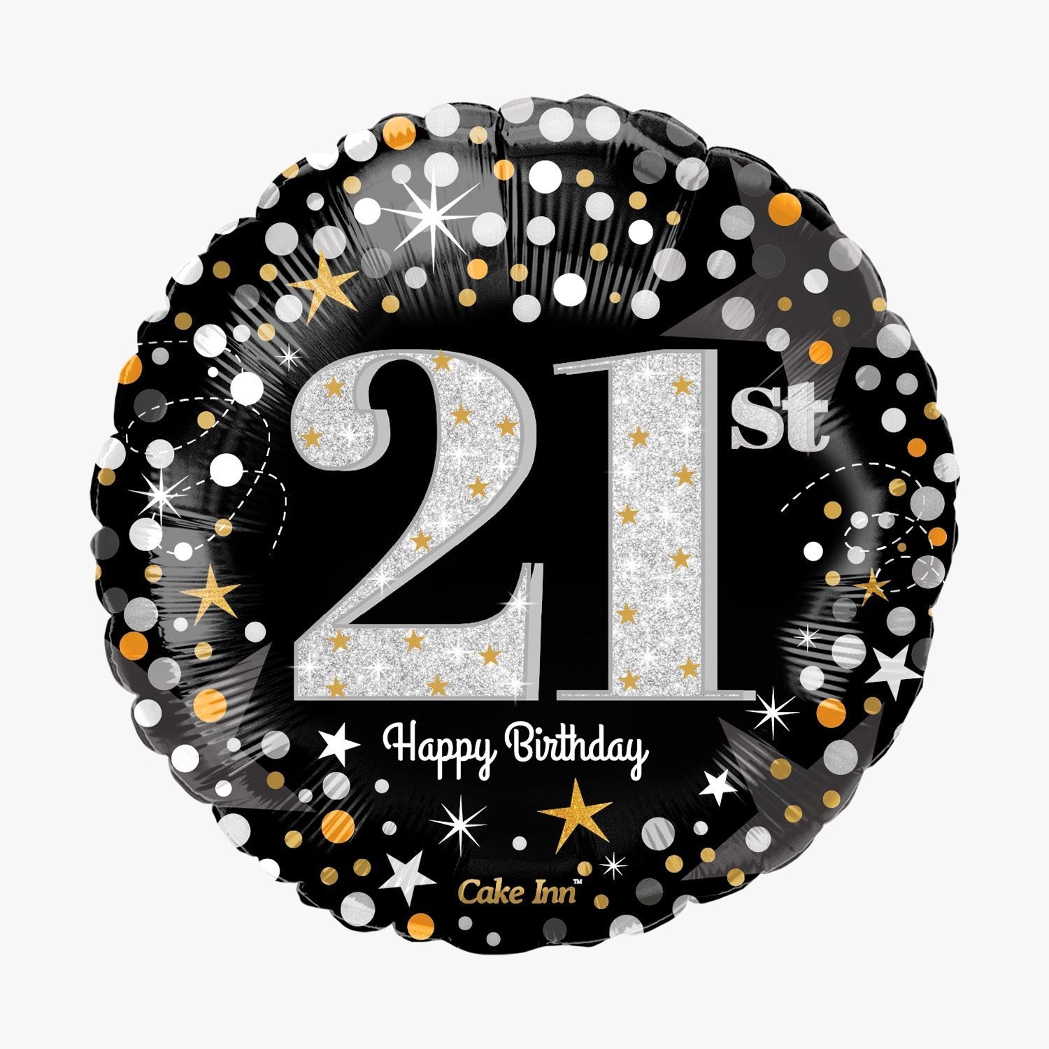 Happy 21st  Balloon 18" pack of 10