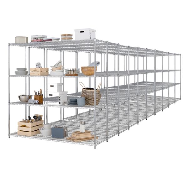 Shelving Unit 4 tier 1838mm H x 1822mm W x 609mm D X1 I510
