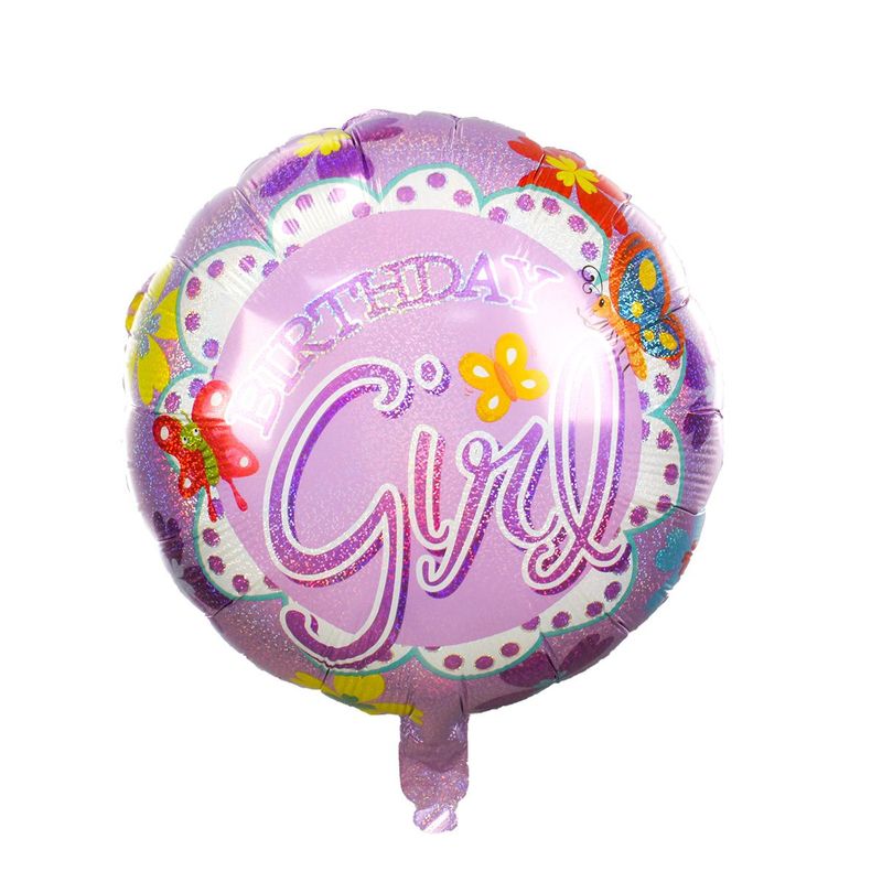 18" Birthday girl Balloon  (Pack 10) I894