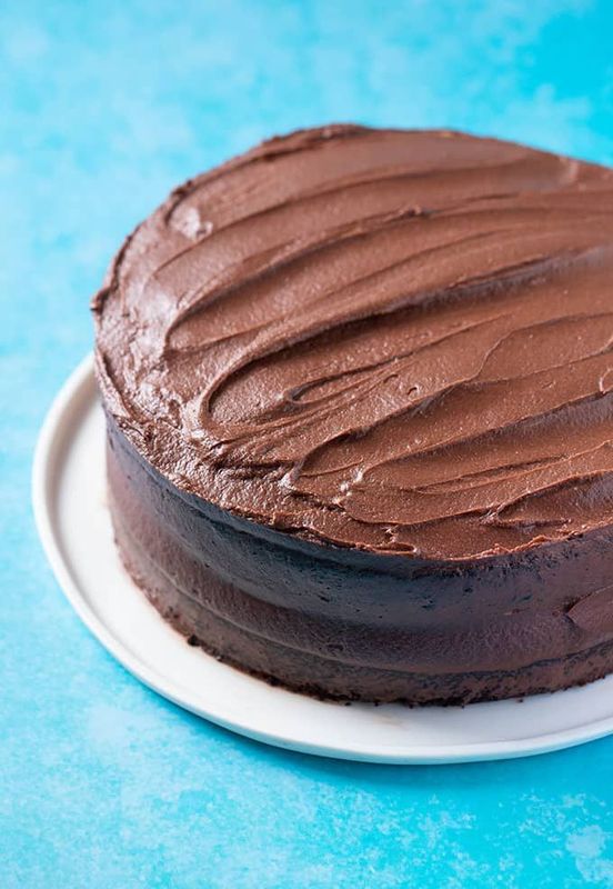 6" Round  Vegan Chocolate Sponge E8