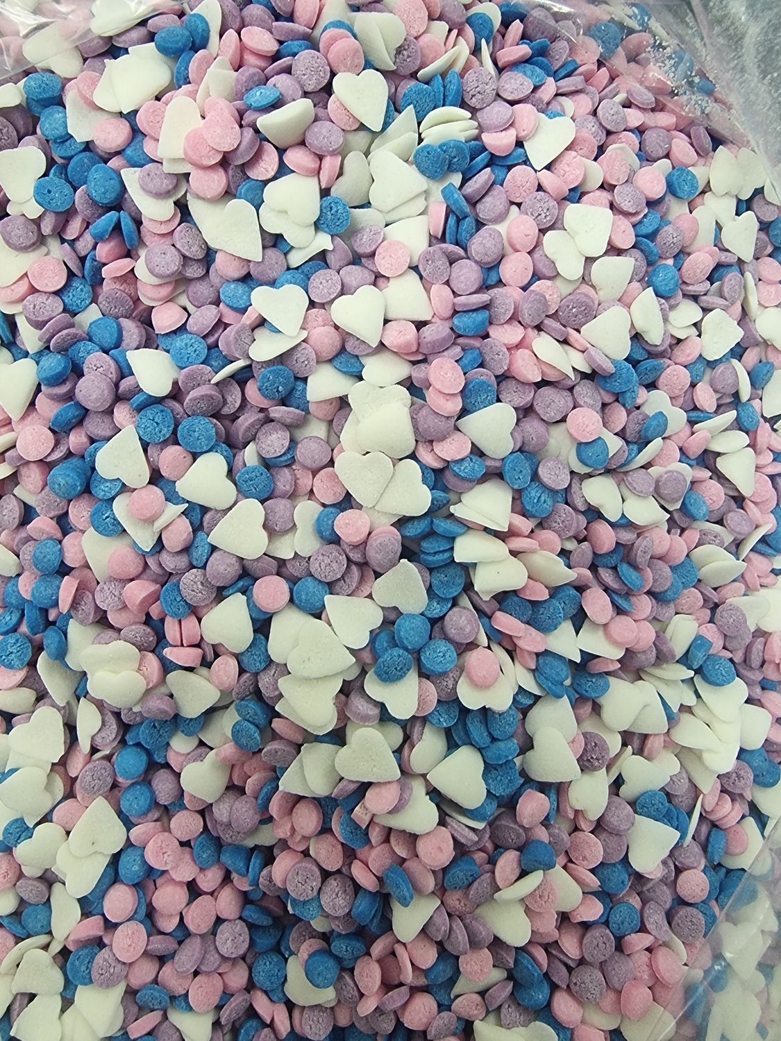 Quad colour Edible Confetti sprinkles  1KG E69