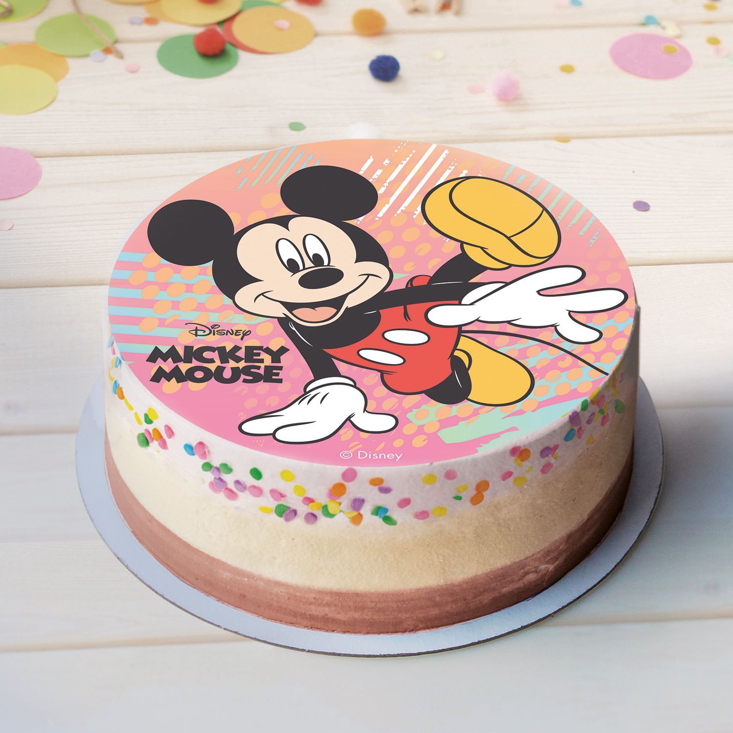 mickey mouse Edible sheet for 10" cake Single-pack Shelf life 4 week