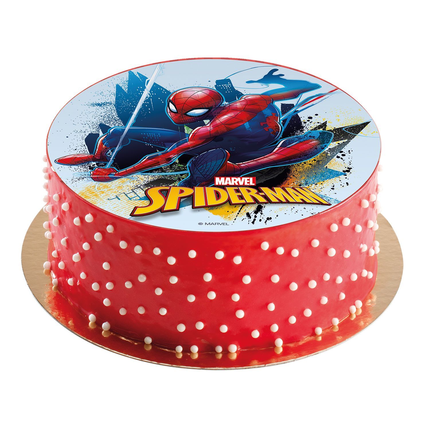 spiderman Edible sheet for 8" cake Single Pack shelf life 4 weeks