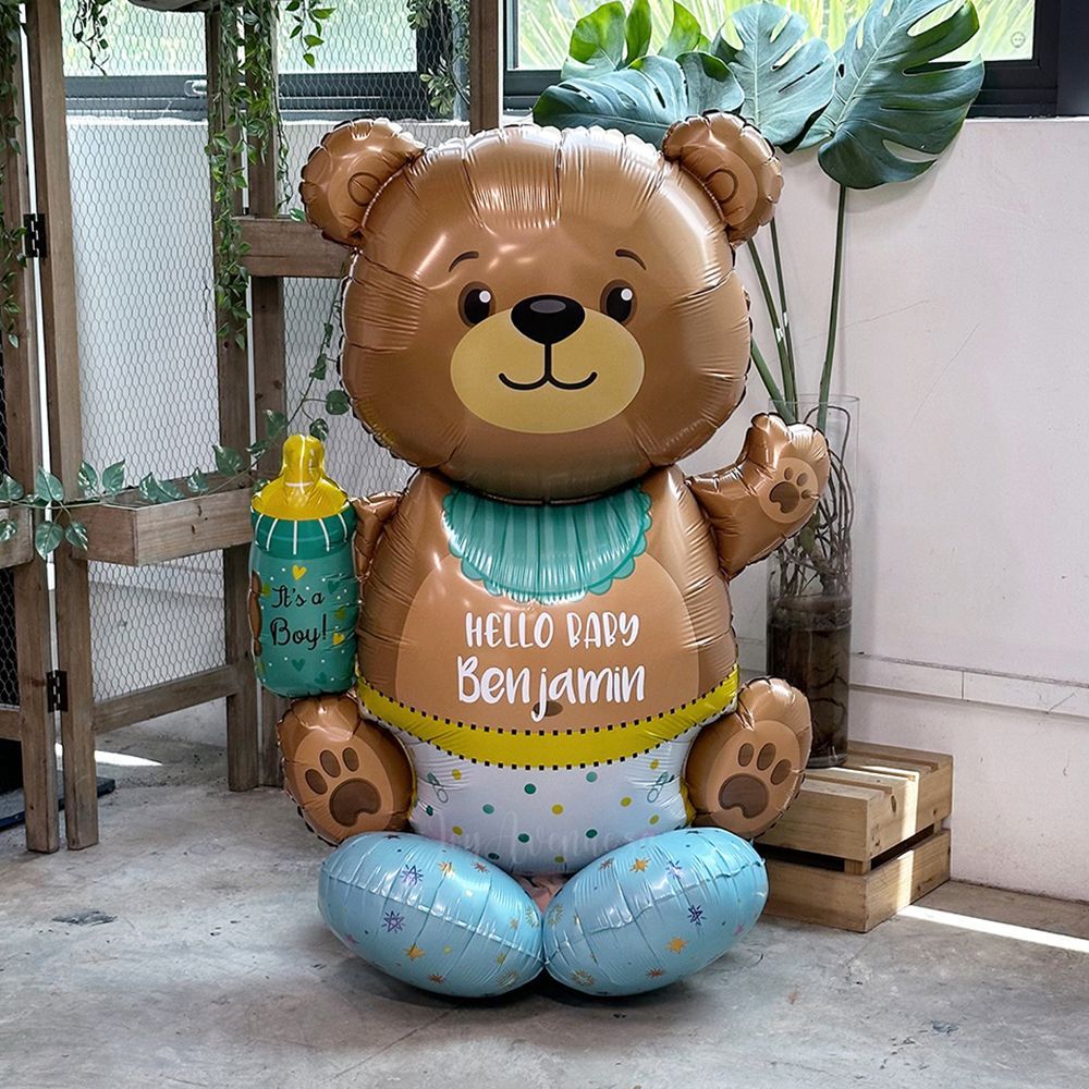 Its a Boy bear shape large balloon  (Pack 10) I895