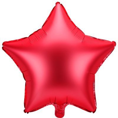 Red Star 18" Shape foil Balloon  (Pack 10)
