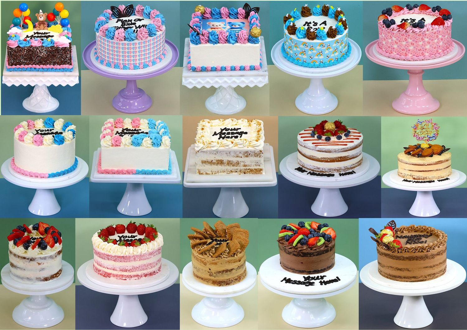 4 x double sided Printed A3 Size counter posters set