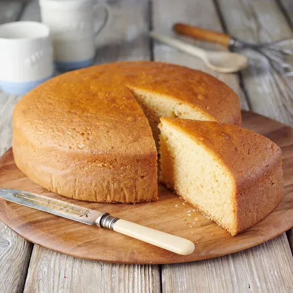 6" Round  Vegan Vanilla Sponge E6