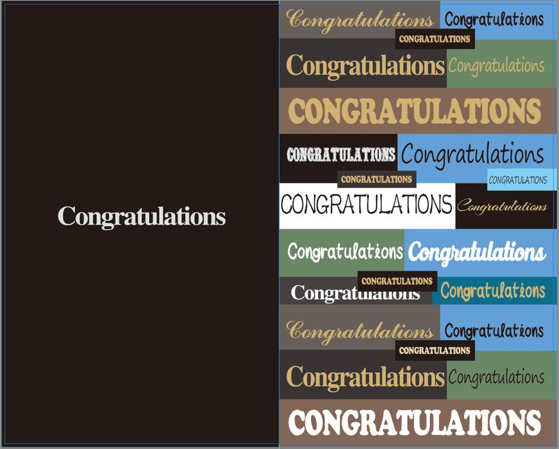 Congrats Cards Pack of x 20