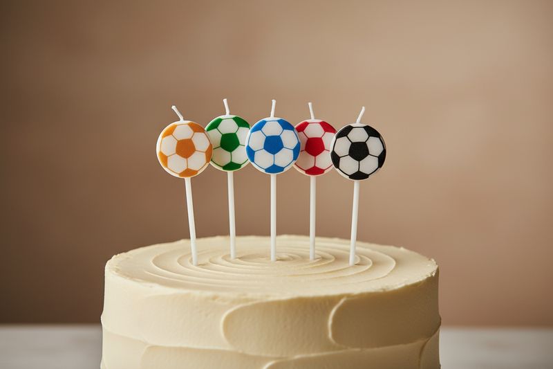 Football candle set pack of x 24