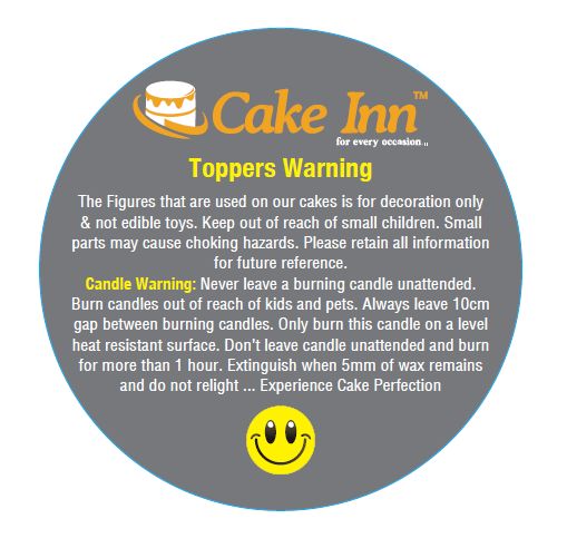 1 x  Topper Warning Label Roll  One Roll (2000 Label Per Roll) I91