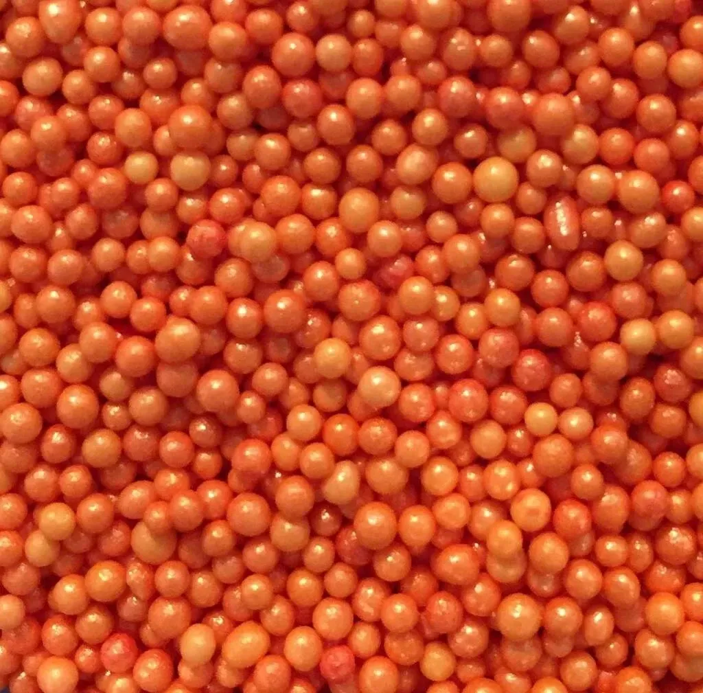 Orange Pearl Sprinkles 4mm -500g