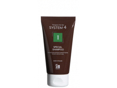 Шампунь №1 для нормальной и жирной кожи головы (Sim Sensitive Climbazole Shampoo 1), 75мл